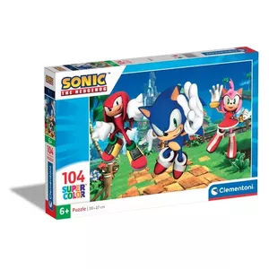 Saplākšņu puzle Clementoni Sonic 104 gab., komiksu motīvs, platums 379 mm, 6+