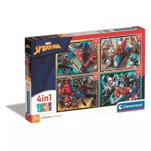 Пазл Clementoni Supercolor Marvel Spiderman — 12 деталей, комиксы, от 3 лет