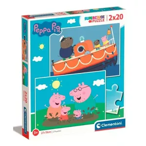 Пазл Clementoni Supercolor Peppa Pig 20 шт, 270×190 мм, 3–5 лет