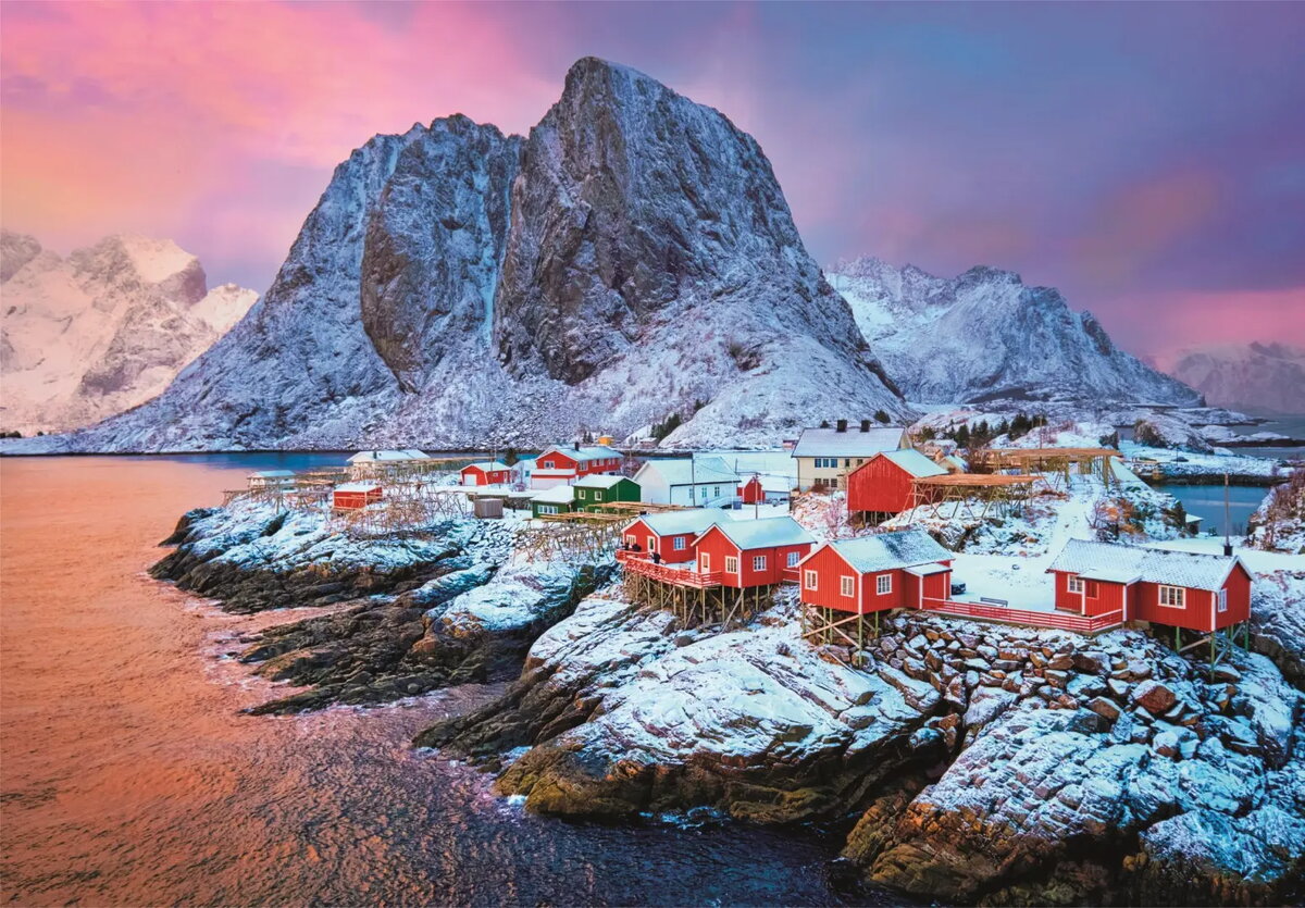 Clementoni Hamnoy Village 500 gabalu puzle