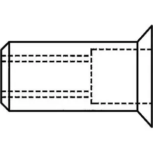 Заклёпка-гайка / Blind Rivet Nut GESIPA M6 9×17 мм для толщины материала 1,5–4,5 мм