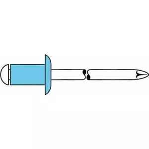 Blind rivet GESIPA VA A2 3×10 mm for 5–6.5 mm Flachrundkopf