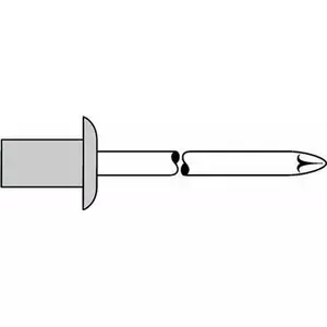 Blind Rivet GESIPA 4×9.5 mm Aluminum body Steel mandrel for 3.5–5 mm