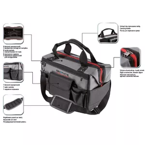 Soma pār plecu/handbag GRAPHITE 58G092 — dziļums 42 mm, svars 1.67 kg, 1 gab.