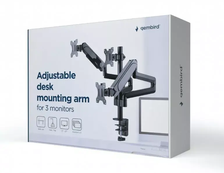 GEMBIRD MA-DA3-01 3-arm desk monitor mount Photo 12