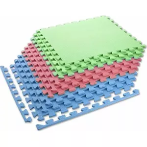 One Fitness aizsargpaklājiņš MP10 180 cm x 180 cm x 1 cm daudzkrāsains