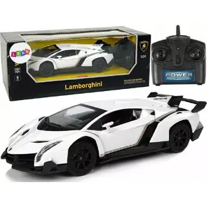 Радиоуправляемая модель LEANToys 1:24 Lamborghini Veneno белая, 2.4 ГГц, с подсветкой