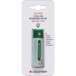 Rechargeable 21700 Li-ion Battery 4800mAh for Ledlenser (brand: Ledlenser, MPN 502262)