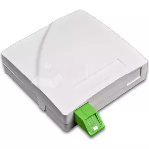 Wall outlet Lightwin FTTx 2x SC Simplex couplings, white