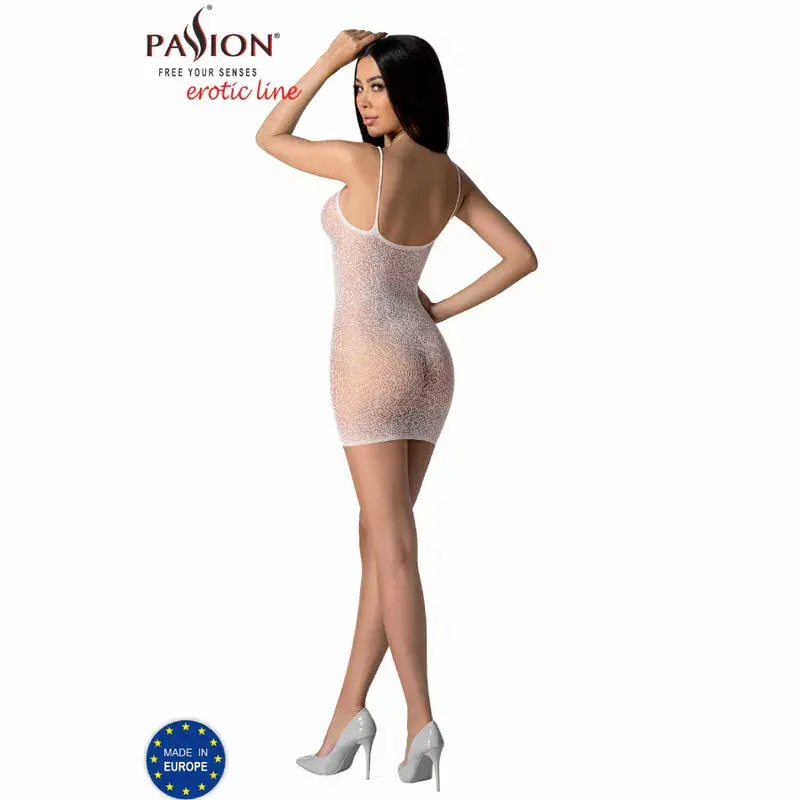 Bodystocking PASSION BS096 balts One Size Photo 4