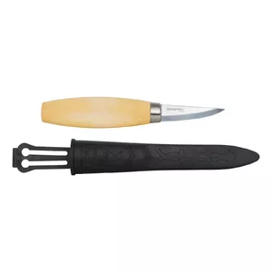 Grebtgriezējs Morakniv Woodcarving Knife (Mora 120 C) — oglekļa tērauda asmens, koka rokturis, 230 mm