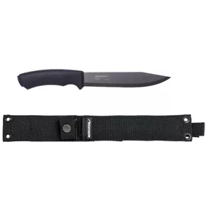 Hunting knife Morakniv Pathfinder — drop point blade, 17.2 cm blade, 3.2 mm thickness, ambidextrous sheath