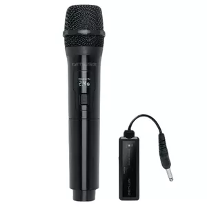 Bezvadu radio mikrofons muse MC-30 WI — 50 MHz, 50–15000 Hz, jutība 90 dB, USB-C, Li‑Ion, melns