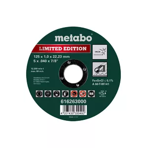 Metabo 616263000 rotācijas instrumentu slīpēšanas piederums Nerūsējošs tērauds Griežamais disks