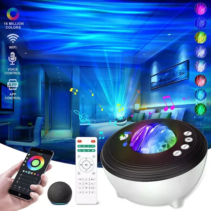 Projektors E-LIGHT Elight J1 ar Bluetooth un Wi‑Fi Photo 5