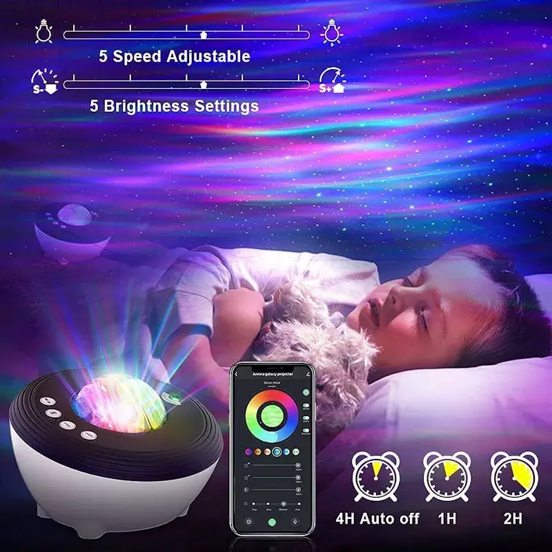 Projektors E-LIGHT Elight J1 ar Bluetooth un Wi‑Fi Photo 9
