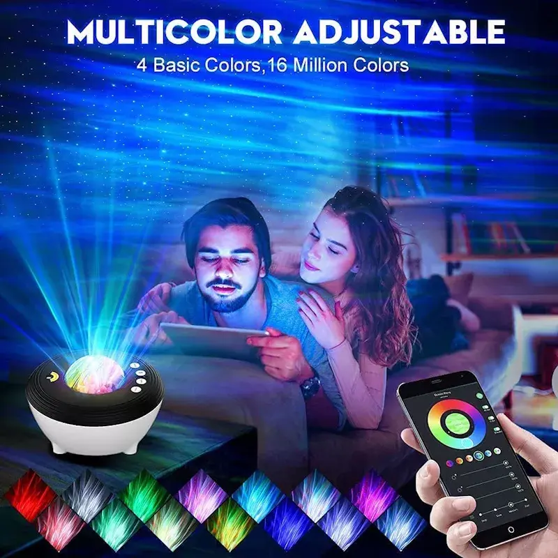 Projektors E-LIGHT Elight J1 ar Bluetooth un Wi‑Fi Photo 10