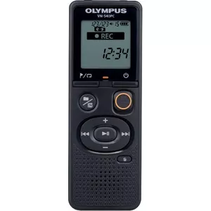 Olympus digitālais diktofons (OM zīmola) VN-540PC Segmenta displejs 1,39'', WMA, melns