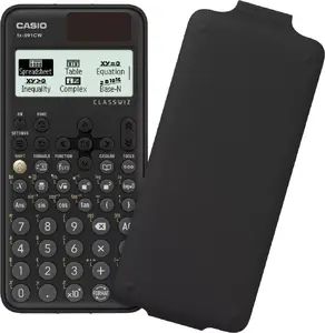 Scientific calculator CASIO FX-991CW Pocket — 12-digit dot-matrix display, battery-powered, LR44, pocket cover, black