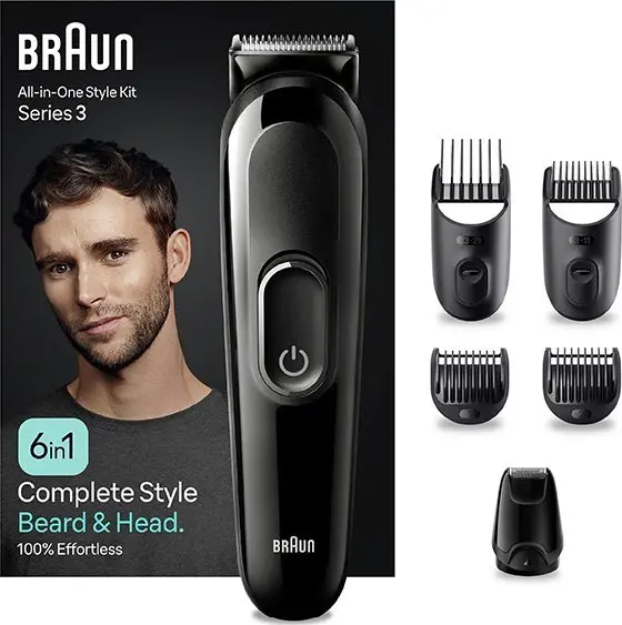 Braun MGK3420 Melns 6-in-1 Daudzfunkcionāls trimmeris