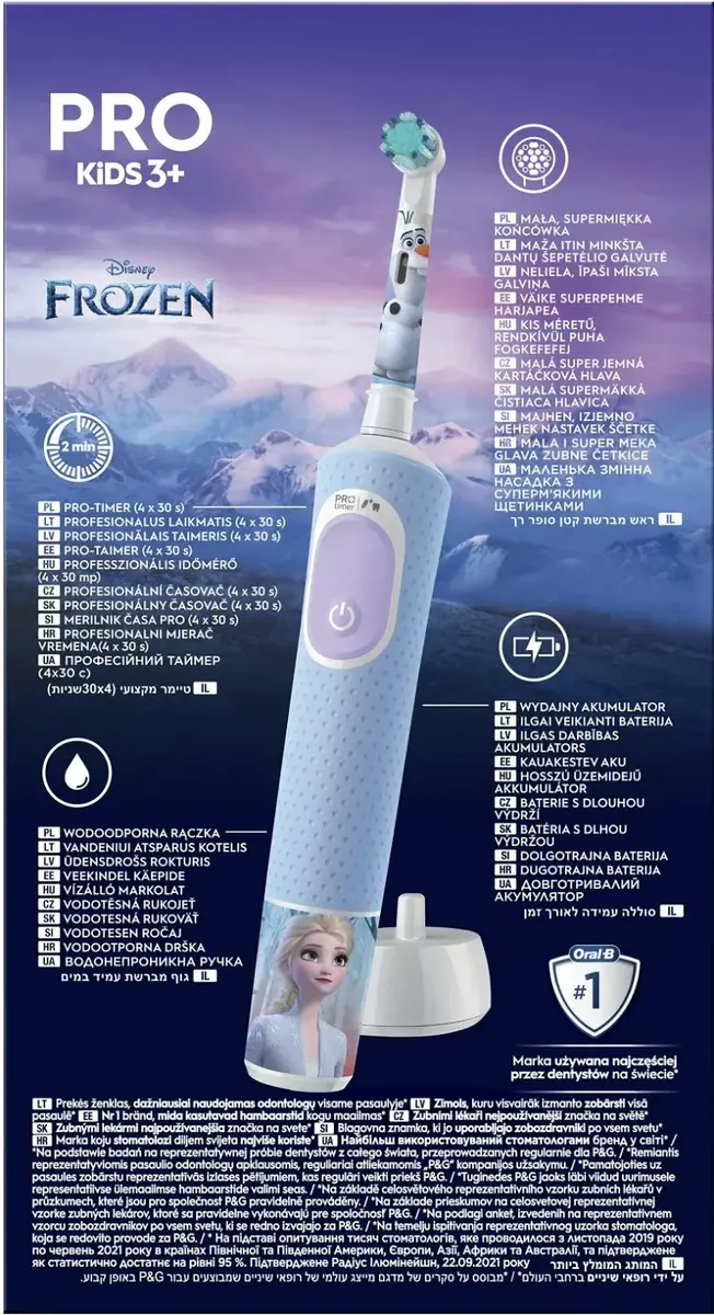 Electric Toothbrush Oral-B Vitality PRO Kids Frozen Photo 4