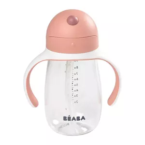BEABA Salmiņu krūze barošanas pudele 300 ml Rozā BEABA Salmiņu krūze 913480