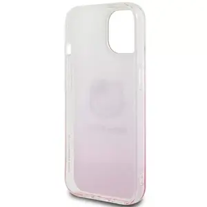 Cietais maciņš HELLO KITTY priekš iPhone 15 — Gradient Electrop Kitty Head rozā