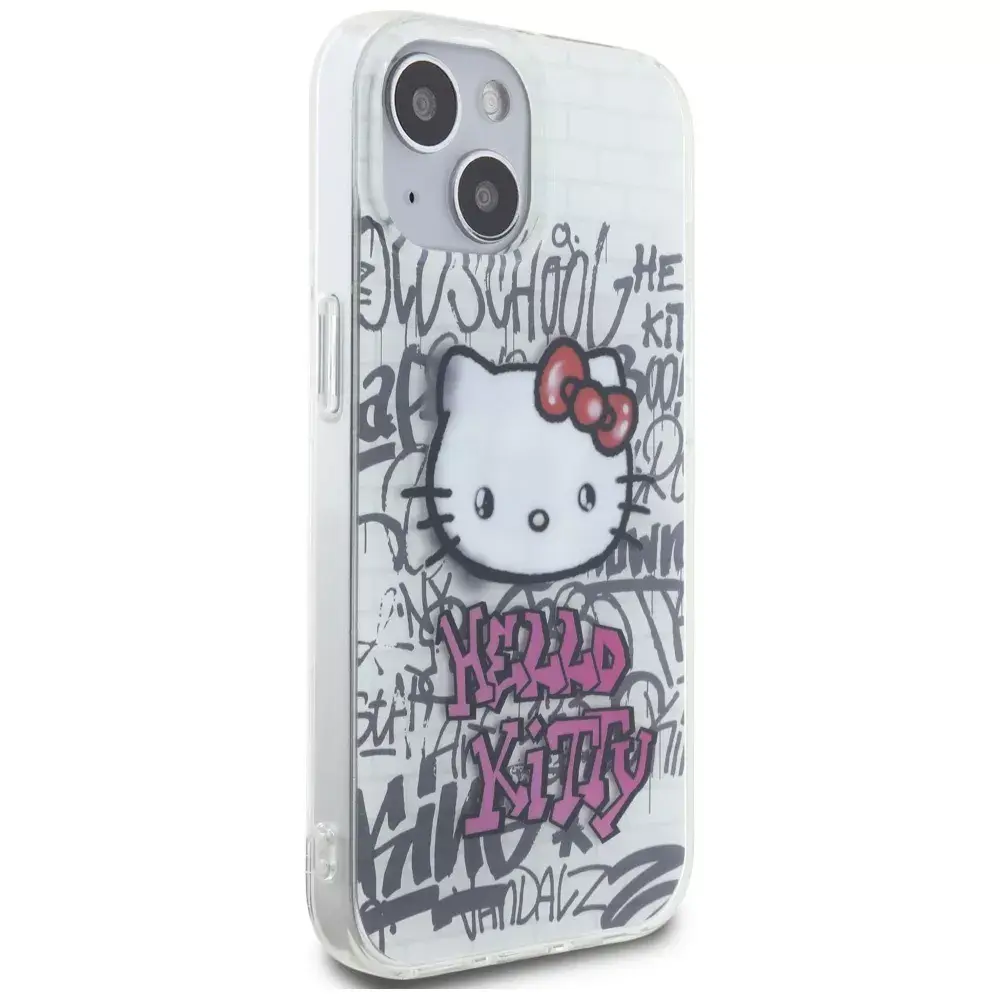 Cietais maciņš HELLO KITTY iPhone 15 6.1 IML Kitty On Bricks Photo 2