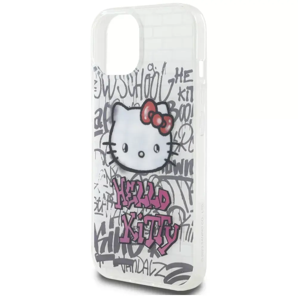 Cietais maciņš HELLO KITTY iPhone 15 6.1 IML Kitty On Bricks Photo 5