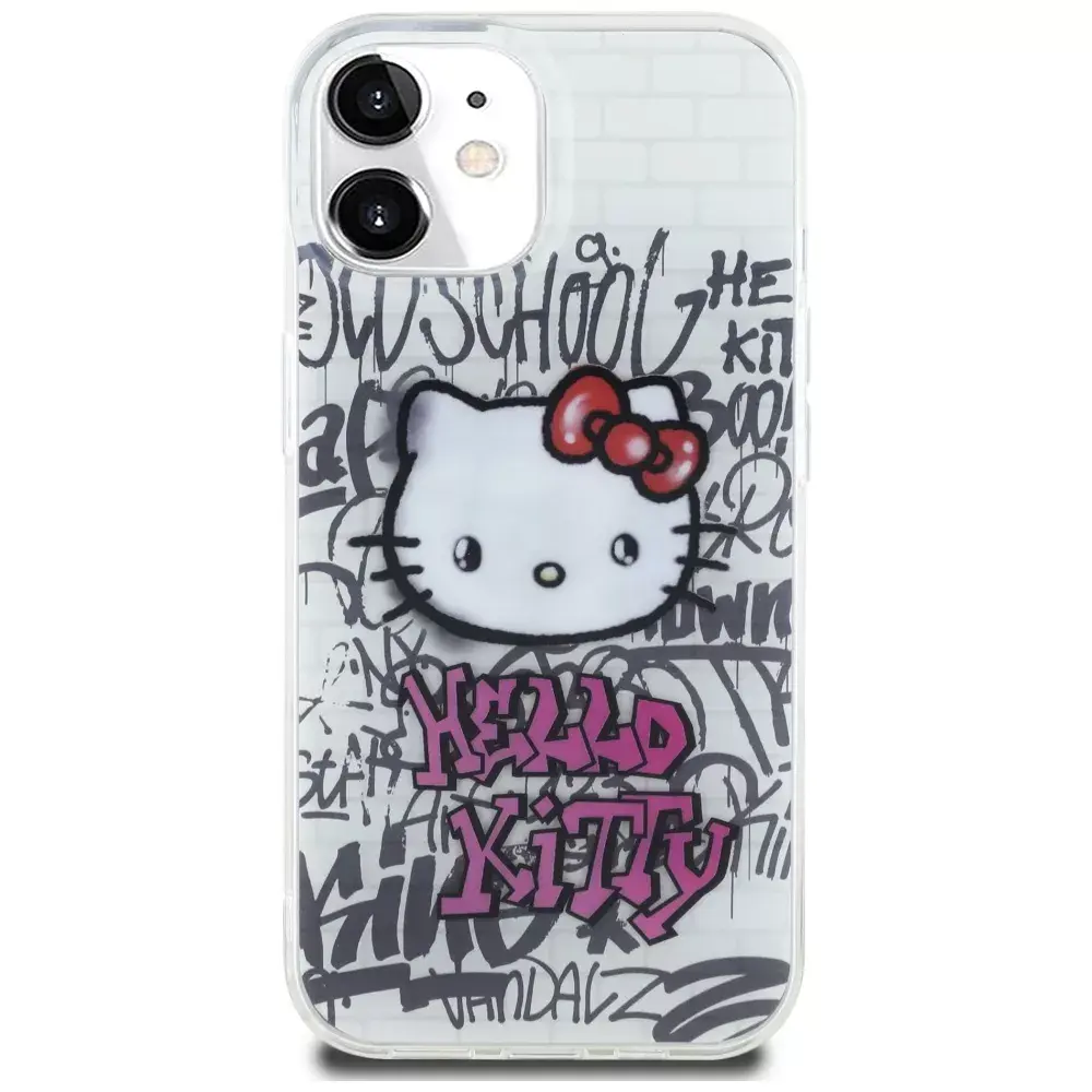 Cietais maciņš HELLO KITTY iPhone 15 6.1 IML Kitty On Bricks Photo 7