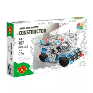 Toy construction set Alexander Little Constructor Police Patrol Car model 2812, buildable police vehicle kit