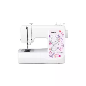 Automatic sewing machine Brother KE14S — 14 stitch patterns, 4-step buttonhole, free arm, electric, white