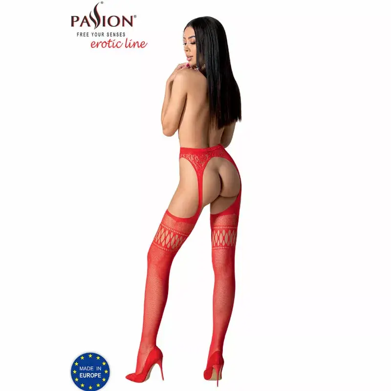Чулки PASSION S026 красные универсальные Photo 4