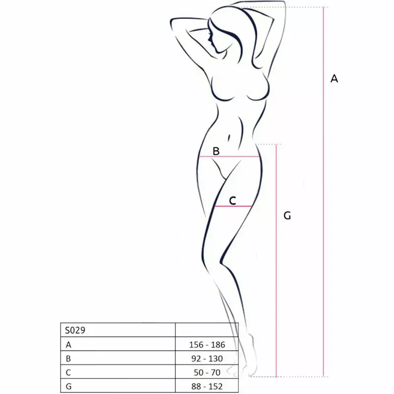 Чулки PASSION S029 красные One Size Photo 5