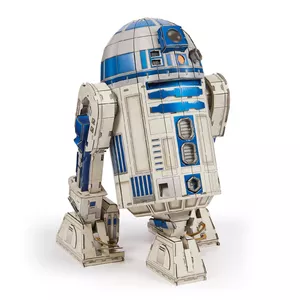 4D Build, Star Wars R2-D2 Cardstock Model Kit 201 Pcs | Star Wars Toys Desk Decor | Building Toys | 3D Model Kits for Adults & Teens 12+