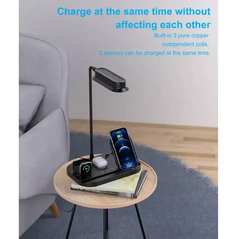 E-LIGHT T8 5W Flexible Desk Lamp with 15W Wireless Charger Photo 8