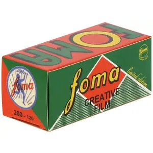 Medium format black-and-white film Foma Fomapan 200-120 Retro Limited by Foma, ISO 200, 120 roll