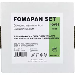 35mm black-and-white film pack Foma Fomapan 400/36 Set — 6 rolls with cartridge (V11024)
