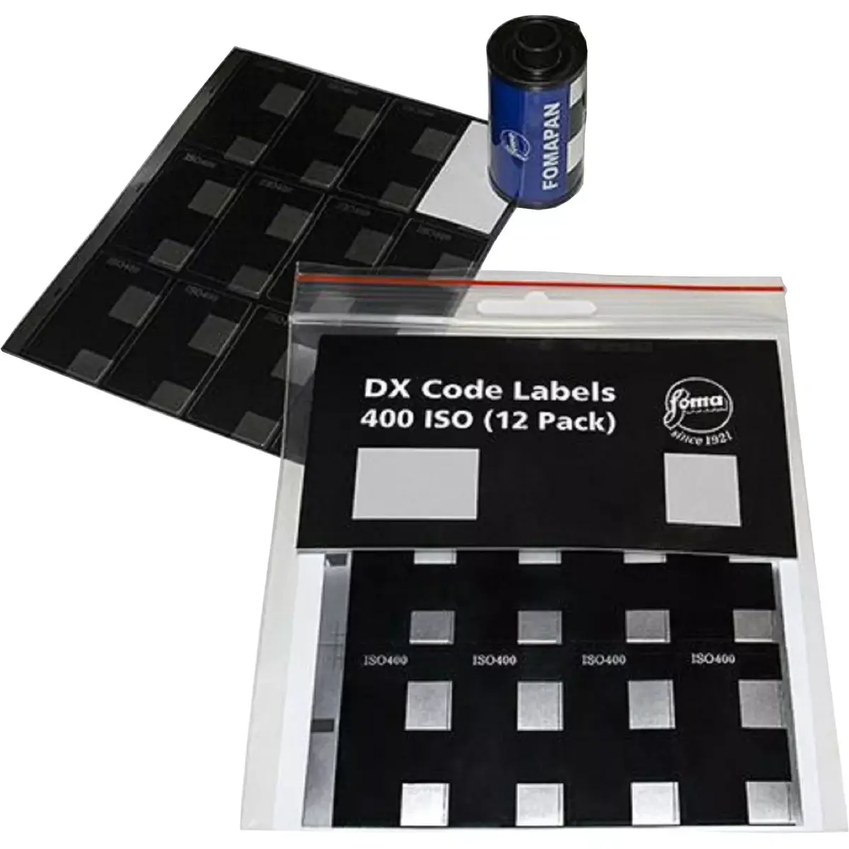 Foma label DX Code ISO 400