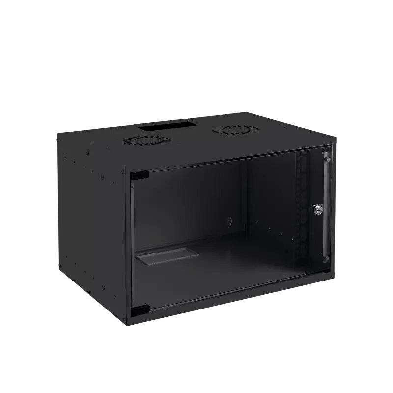 Sienas montāžas skapis LOGON RUM12U40MNBL 12U