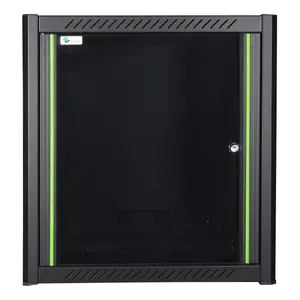 Wall mounted rack LOGON RWP12U45BL 12U Black Key lock