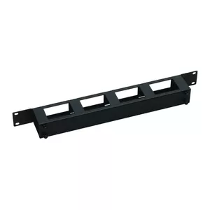 Панель управления кабелями LOGON RAO410BL 1U Черная 19 дюймов