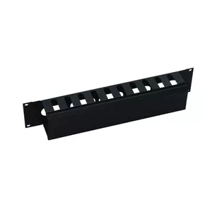 Панель управления кабелями LOGON RAO400BL 1U Черная 19 дюймов