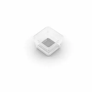 KIS kārbiņa-organizators 2310010A94 caurspīdīga gaiši pelēka 7.5x7.5x5 cm