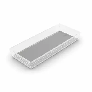 KIS organizatora kaste 2310017A94 caurspīdīga gaiši pelēka 37,5×15×5 cm