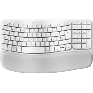 Клавиатура Logitech Wave Keys Office RF Wireless + Bluetooth QWERTY Датская Финская Норвежская Шведская Белая
