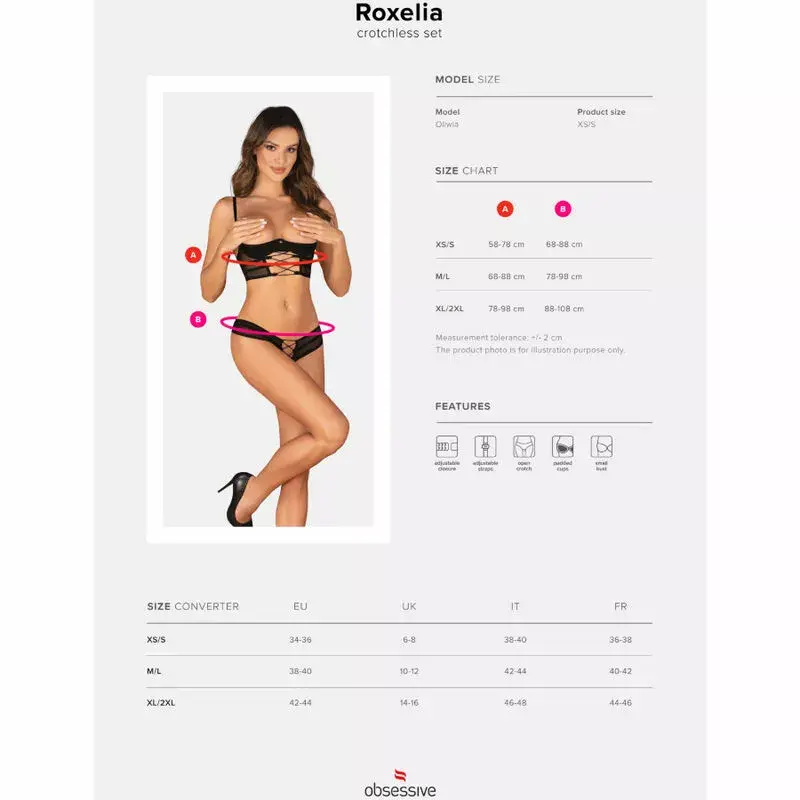 Apakšveļas komplekts Obsessive D-236418 XL/2XL Photo 7