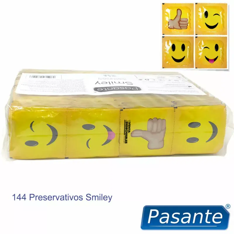 Презервативы PASANTE Smiley Bag 144 шт Photo 3