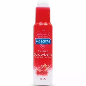 Lubrikants PASANTE Strawberry garša 75 ml uz ūdens bāzes