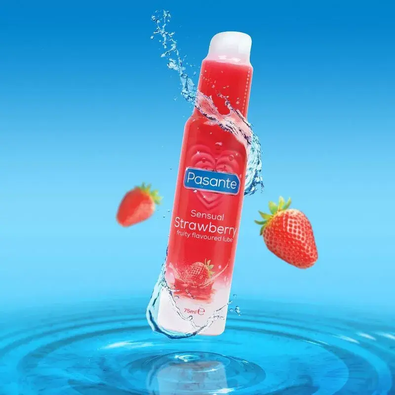 Lubrikants PASANTE Flavor Strawberry 75 ml Photo 2